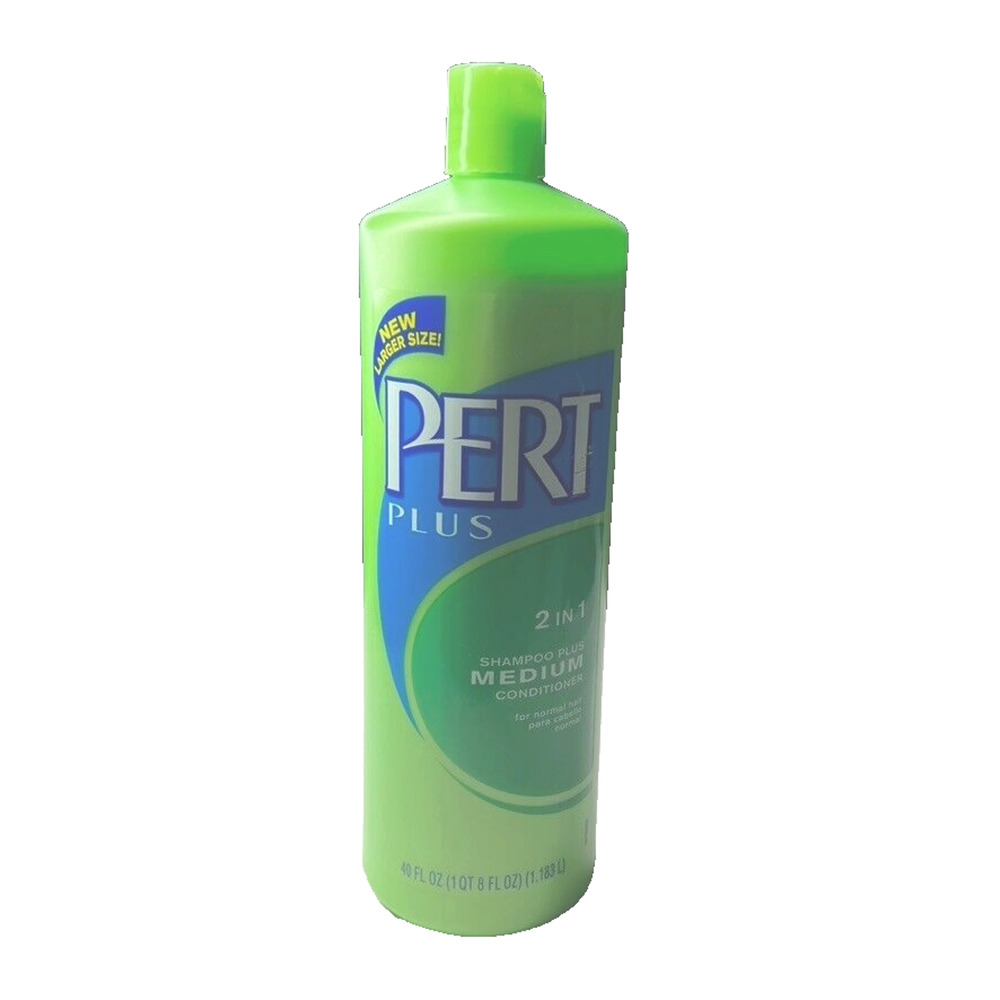 Pert Plus 2 In 1 Shampoo & Conditioner Vtg Medium Jumbo  Normal Hair 40‎ Oz 2002